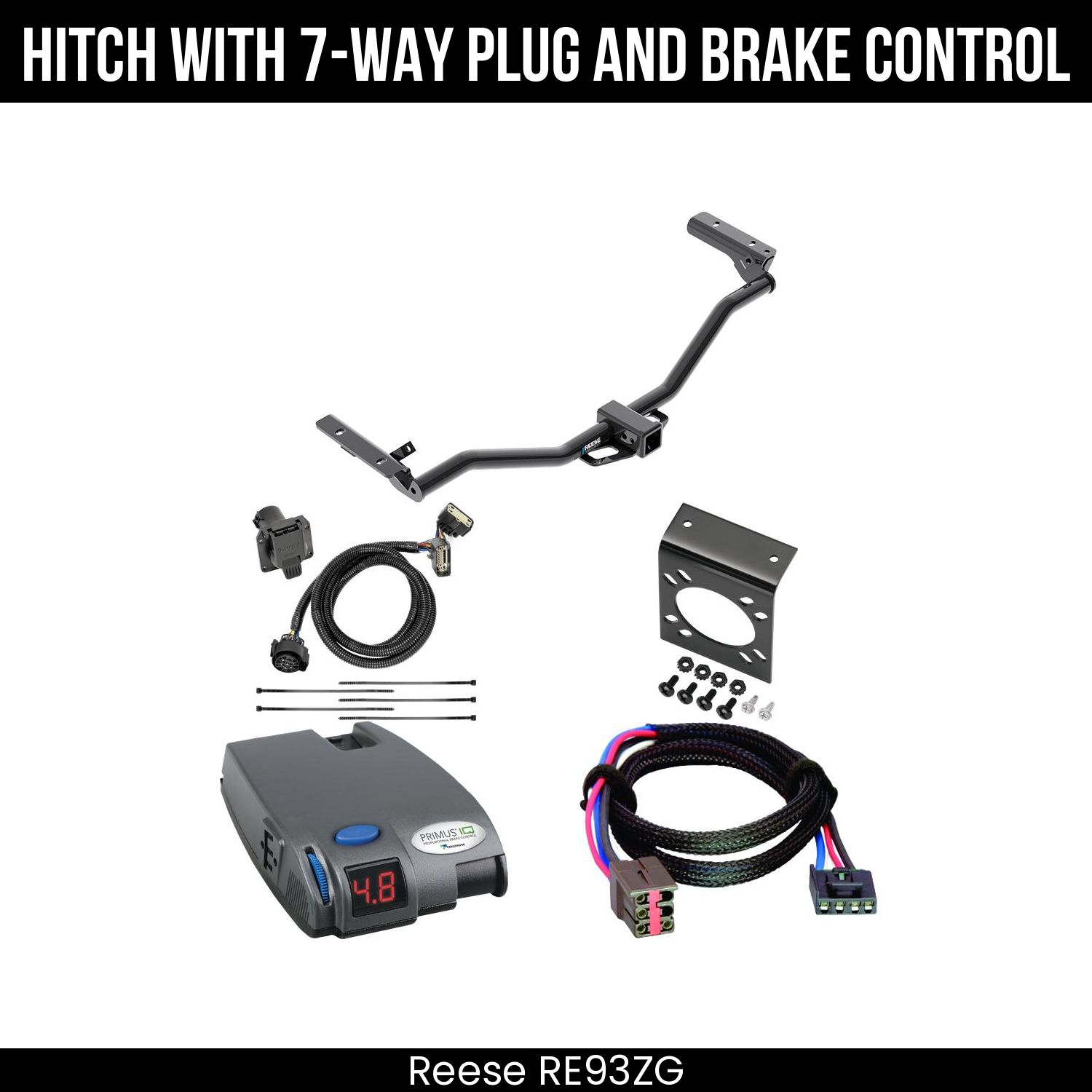 Trailer Hitch , 7-Way , Tekonsha Primus IQ Brake Control