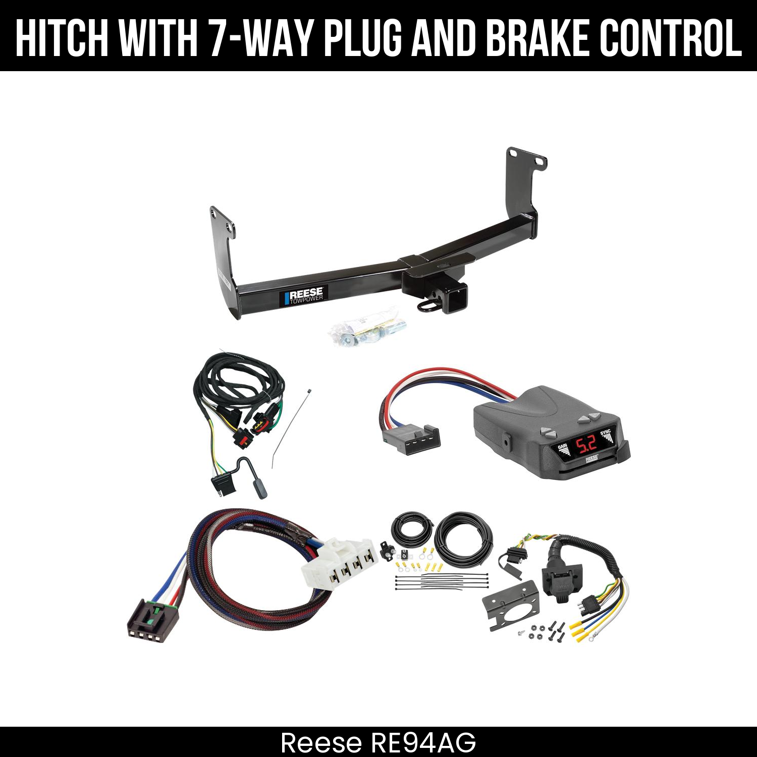Trailer Hitch , 7-Way , Reese Brakeman IV Brake Control