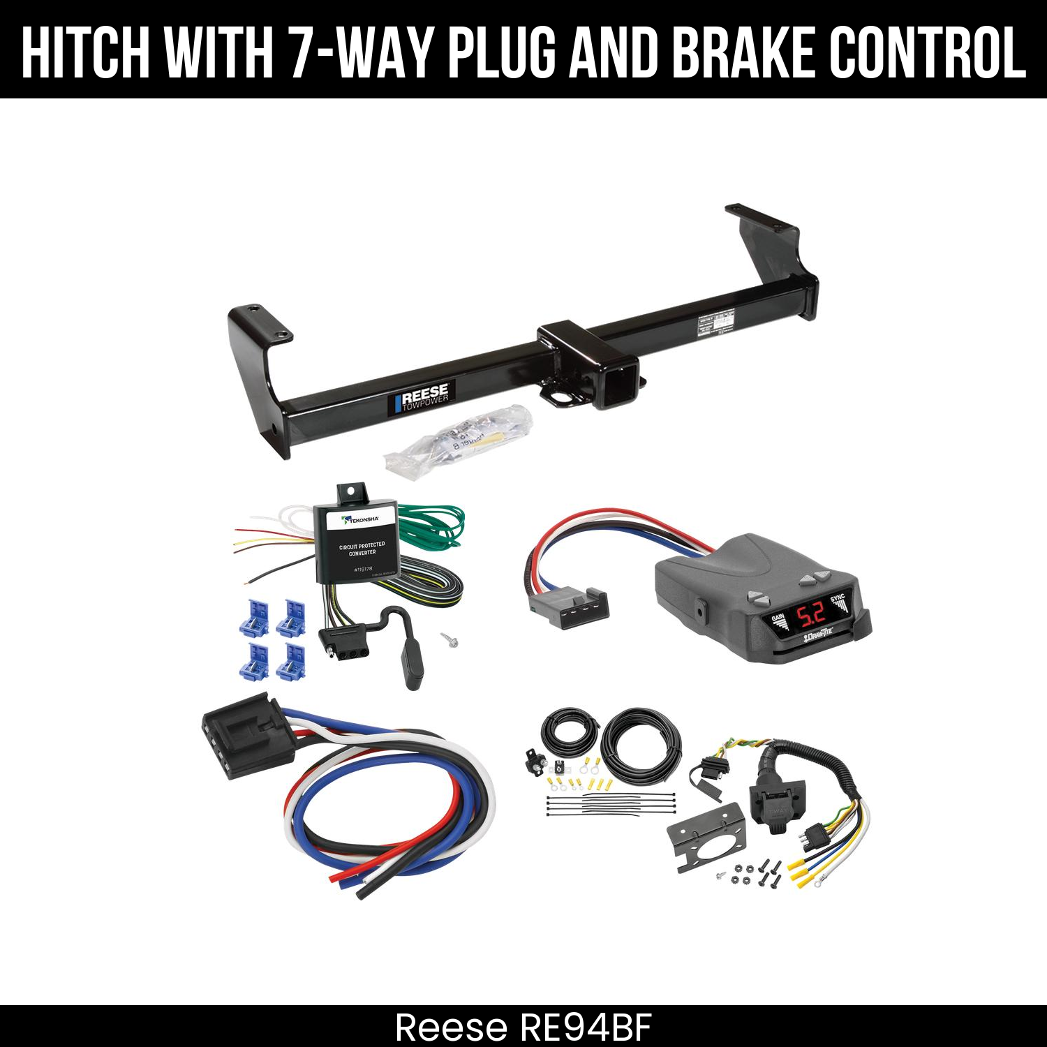 Trailer Hitch , 7-Way , Draw-Tite Activator IV Brake Control