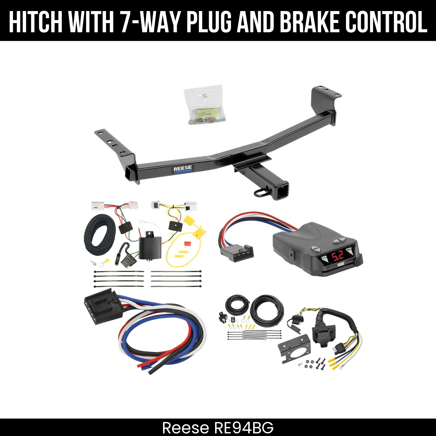 Trailer Hitch , 7-Way , Reese Brakeman IV Brake Control