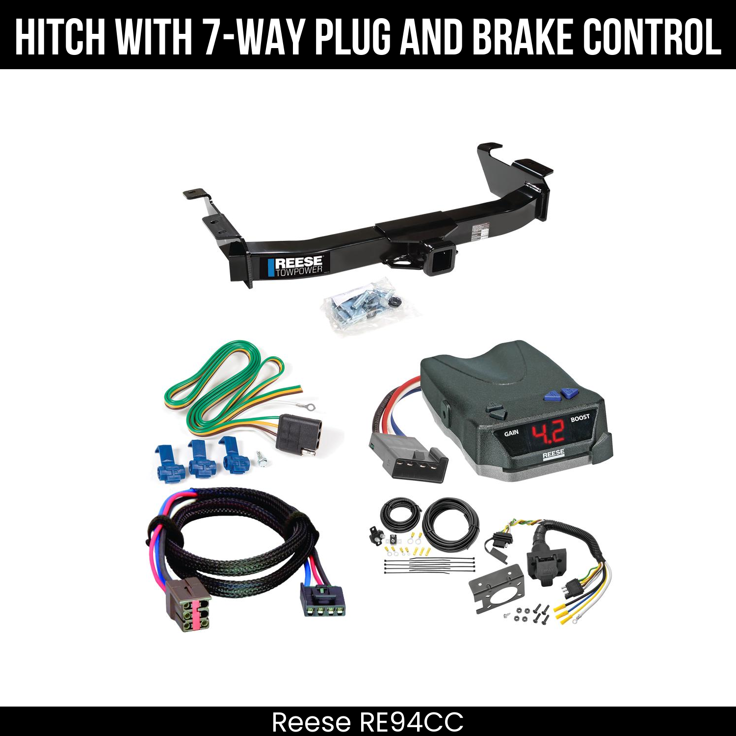 Trailer Hitch , 7-Way , Reese Brake EVN Control
