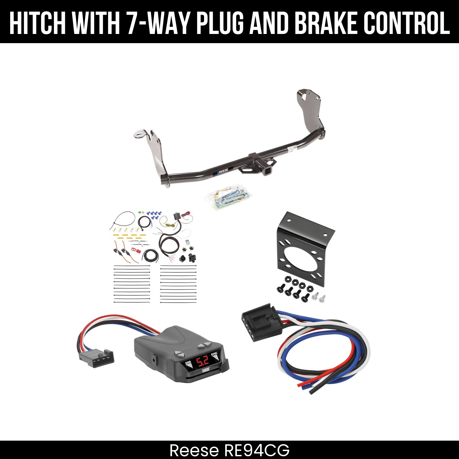 Trailer Hitch , 7-Way , Reese Brakeman IV Brake Control