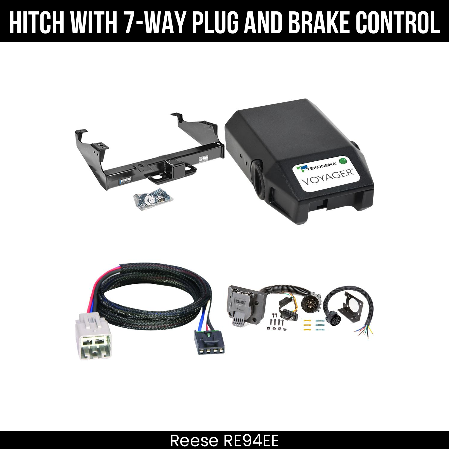 Trailer Hitch , 7-Way , Tekonsha Voyager Brake Control