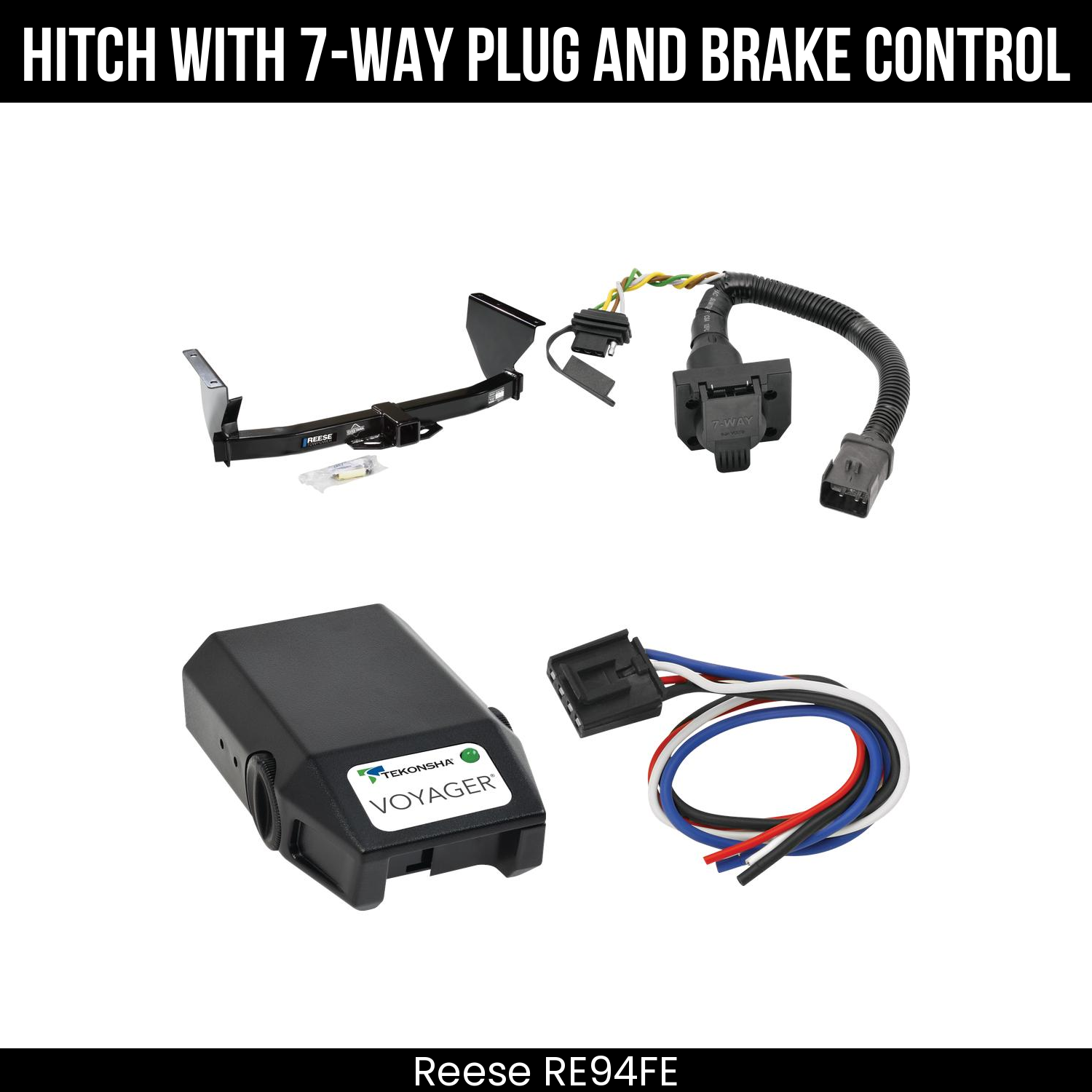Trailer Hitch , 7-Way , Tekonsha Voyager Brake Control