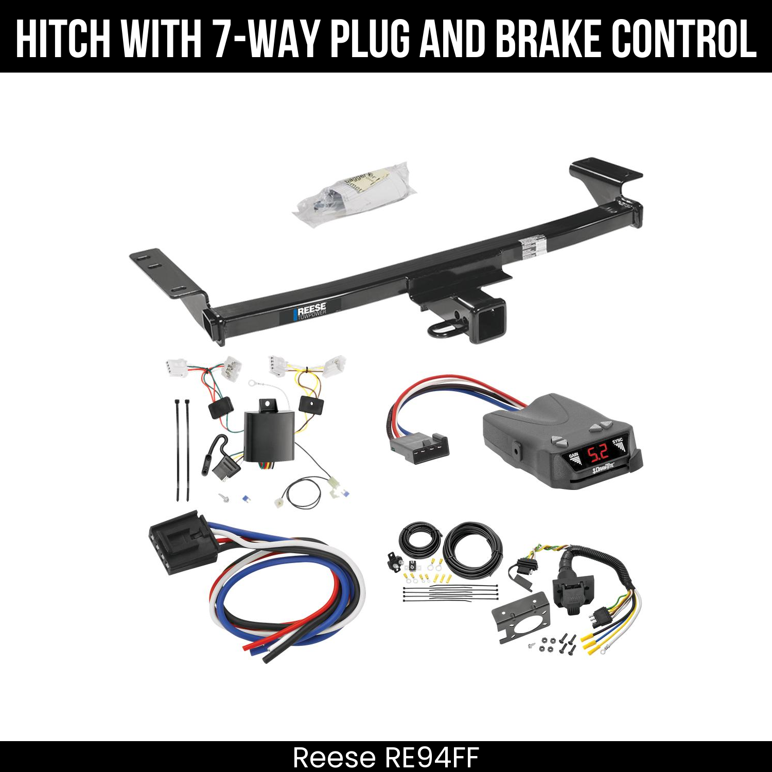 Trailer Hitch , 7-Way , Draw-Tite Activator IV Brake Control