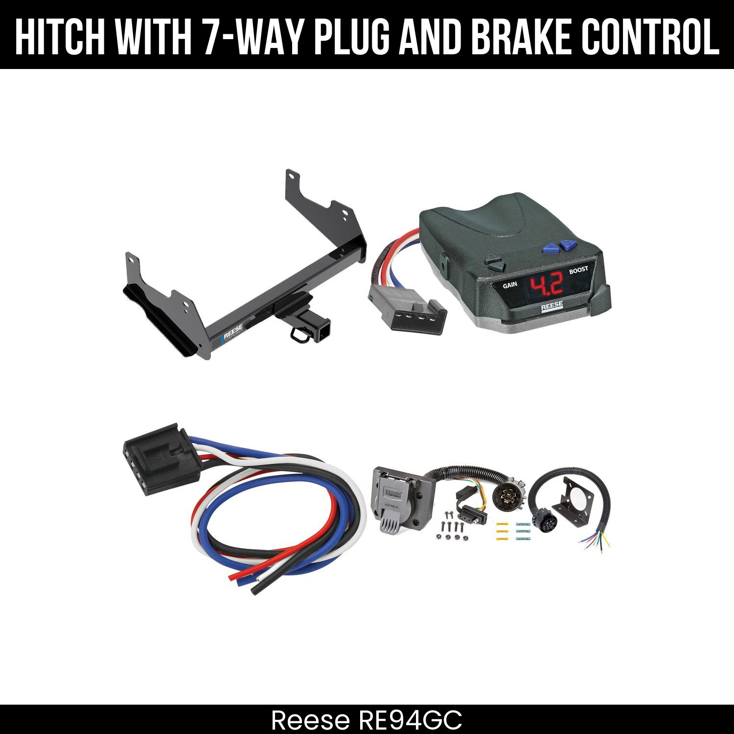 Trailer Hitch , 7-Way , Reese Brake EVN Control