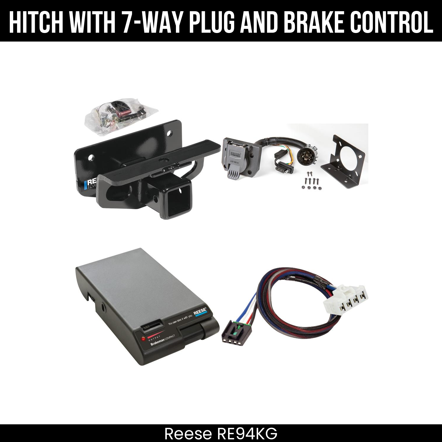 Trailer Hitch , 7-Way , Reese Brakeman Brake Control