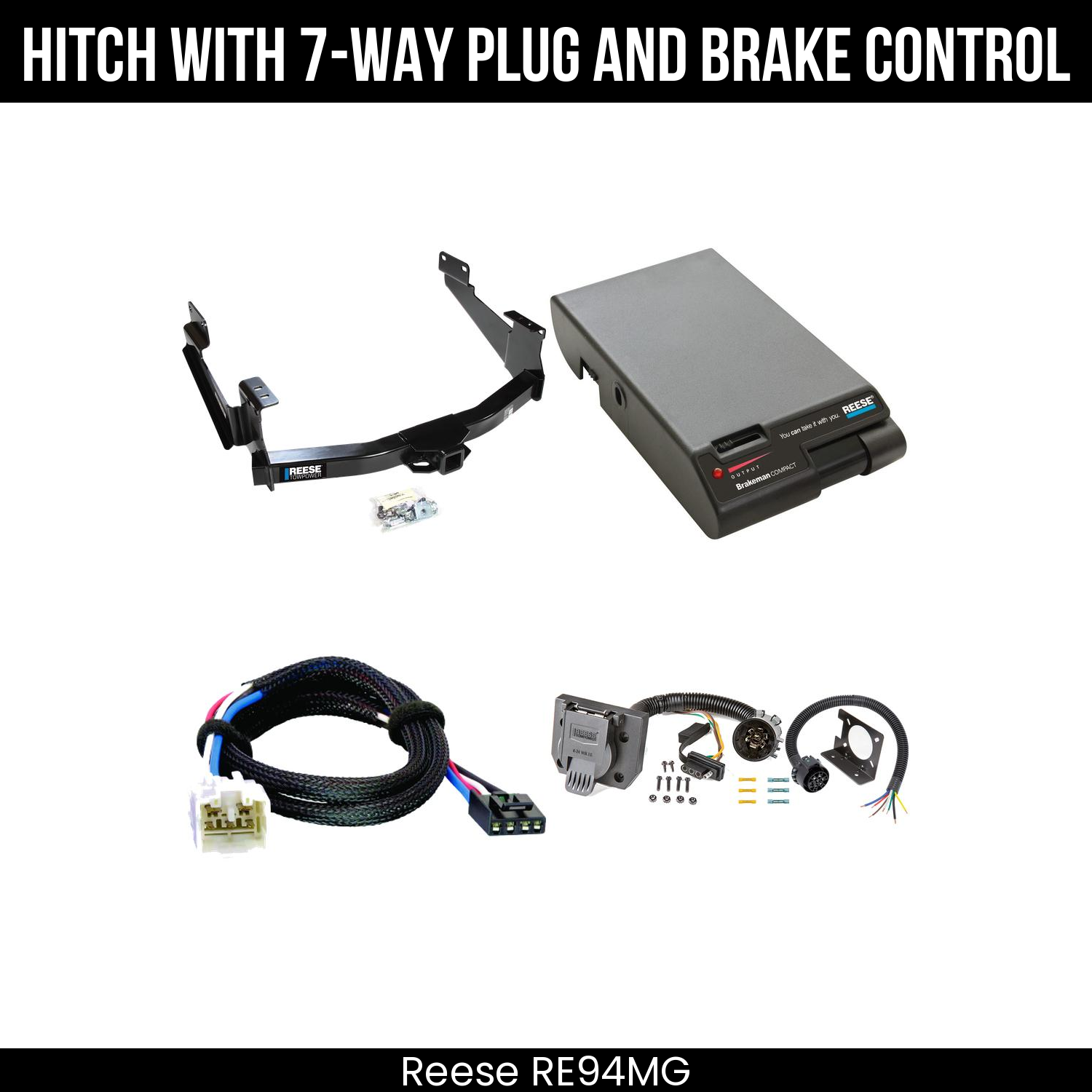 Trailer Hitch , 7-Way , Reese Brakeman Brake Control