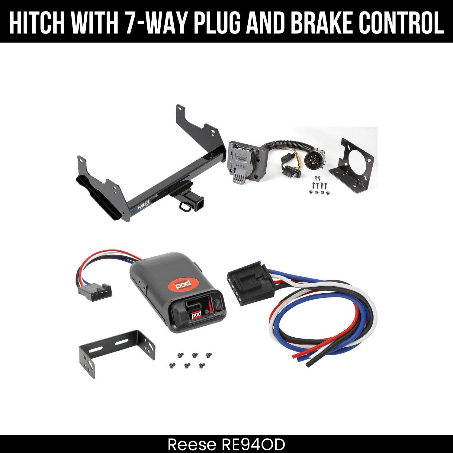 Trailer Hitch , 7-Way , Pro Series POD Brake Control