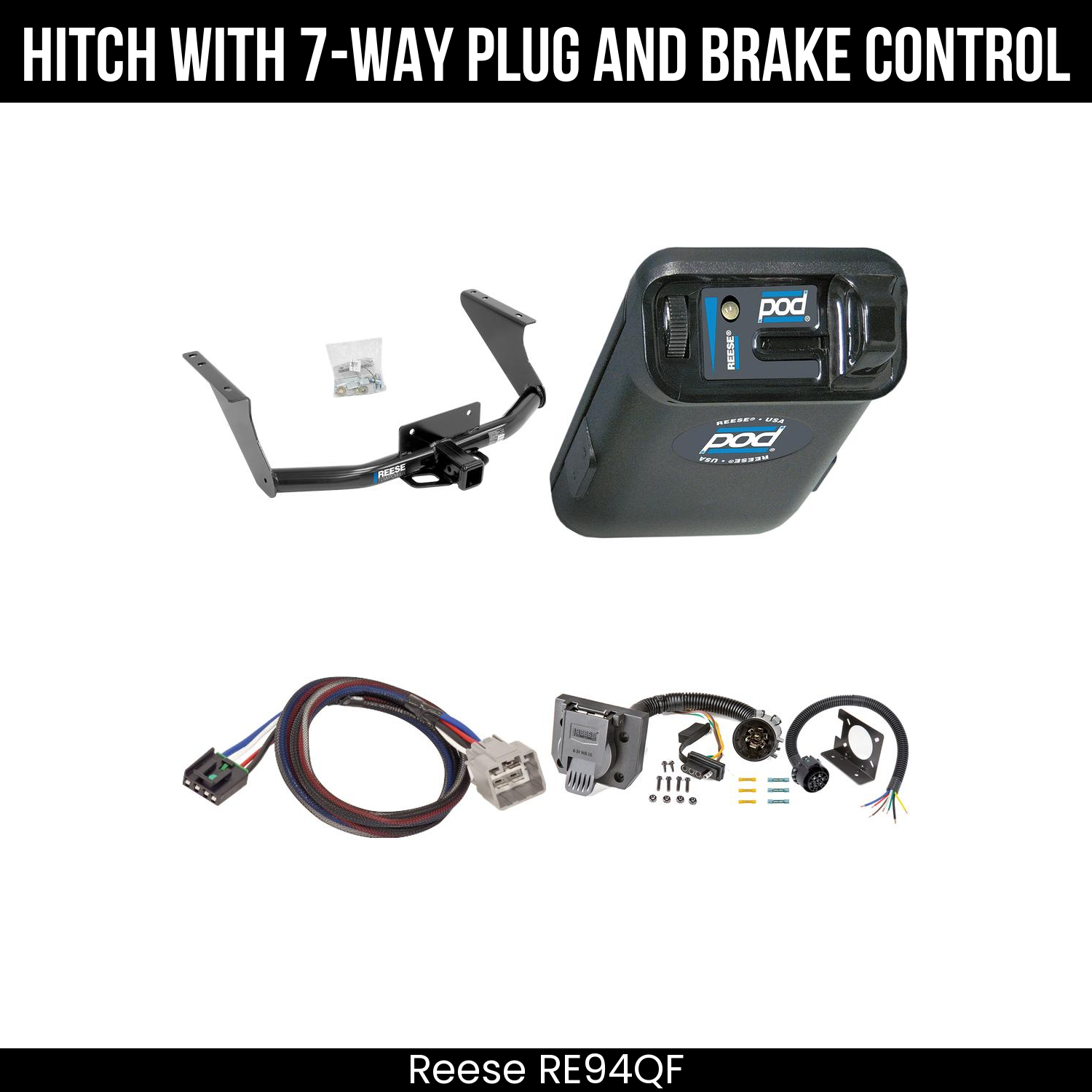 Trailer Hitch , 7-Way , Reese POD Brake Control