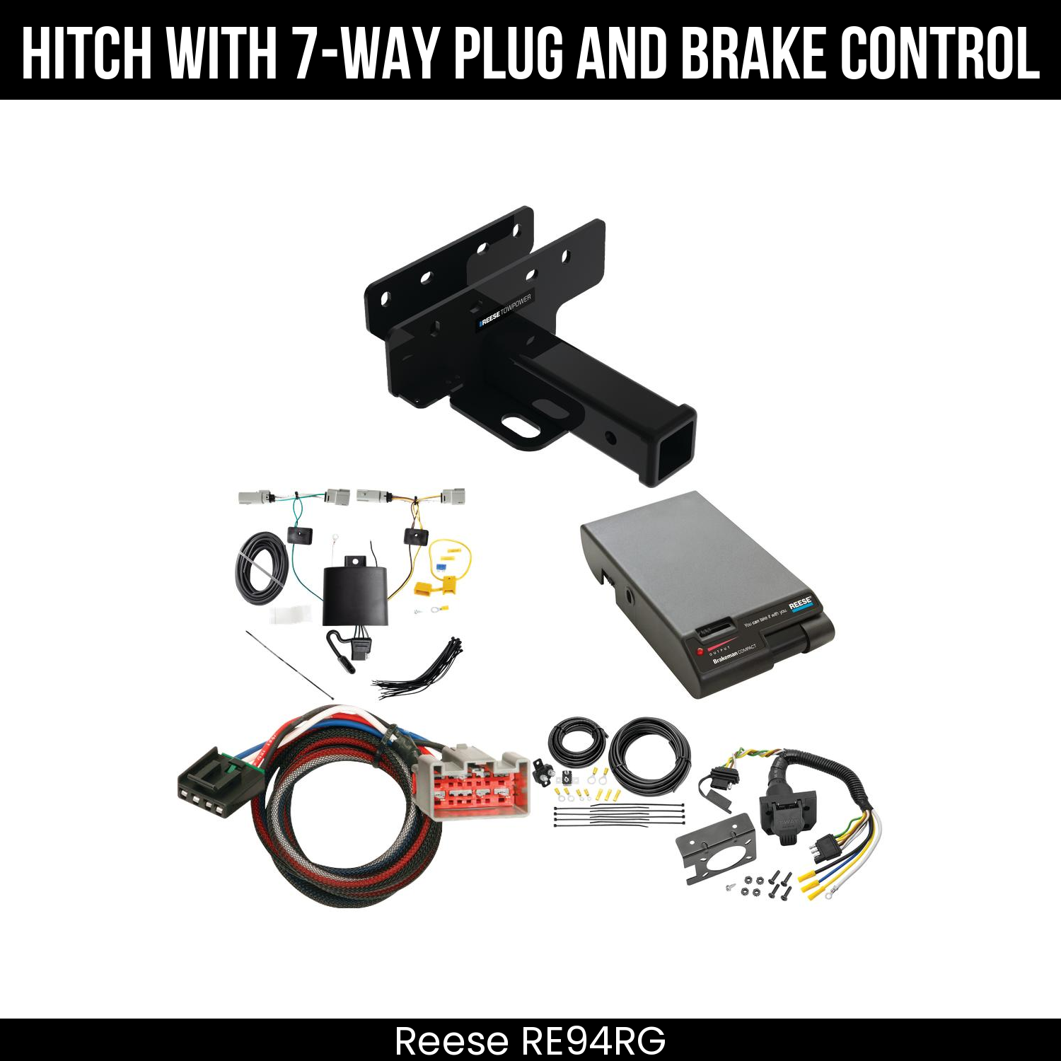 Trailer Hitch , 7-Way , Reese Brakeman Brake Control