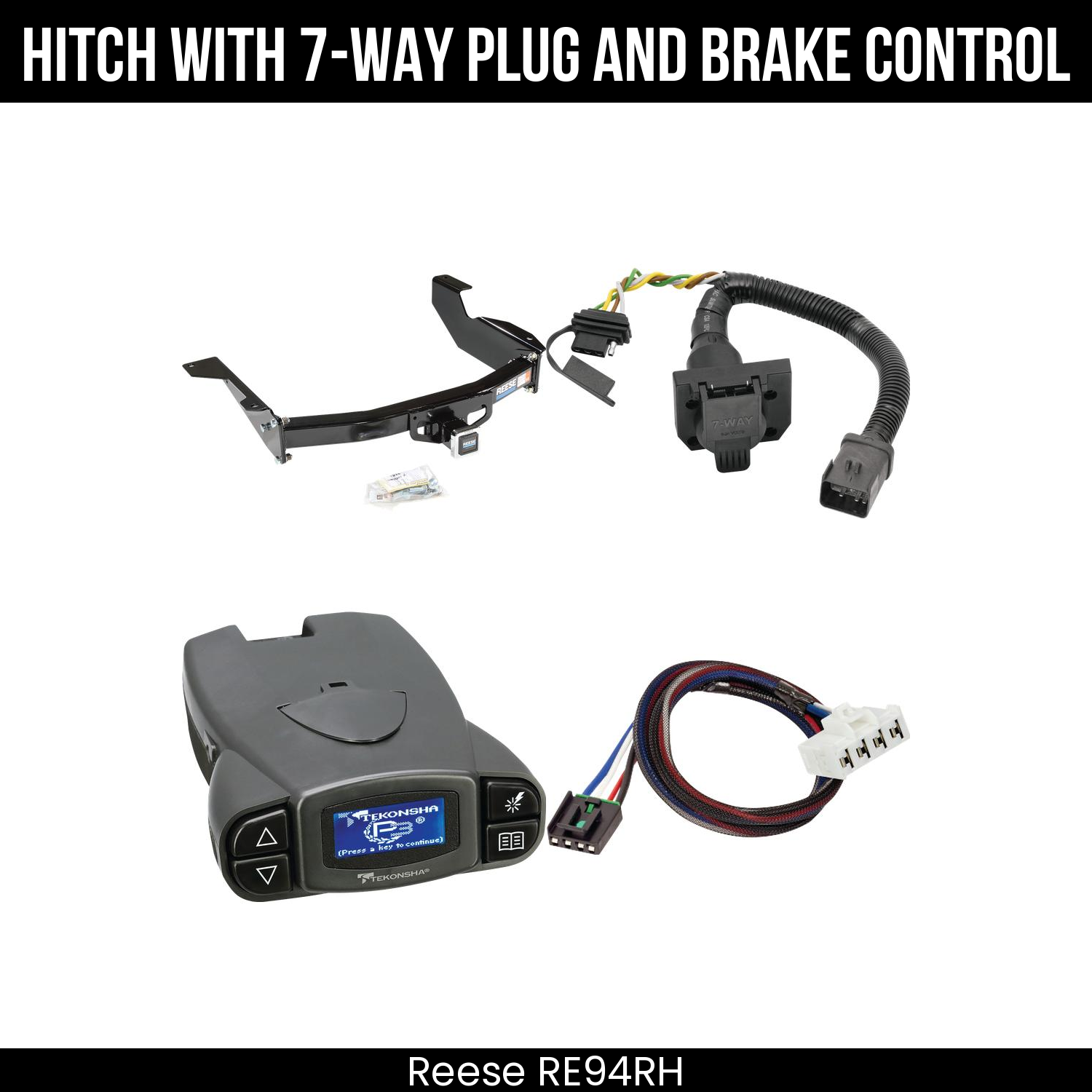 Trailer Hitch , 7-Way , Tekonsha Prodigy P3 Brake Control