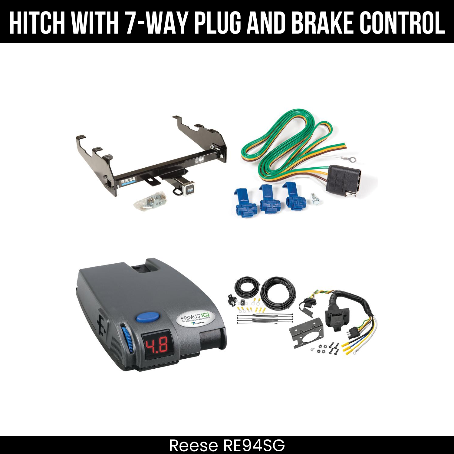 Trailer Hitch , 7-Way , Tekonsha Primus IQ Brake Control