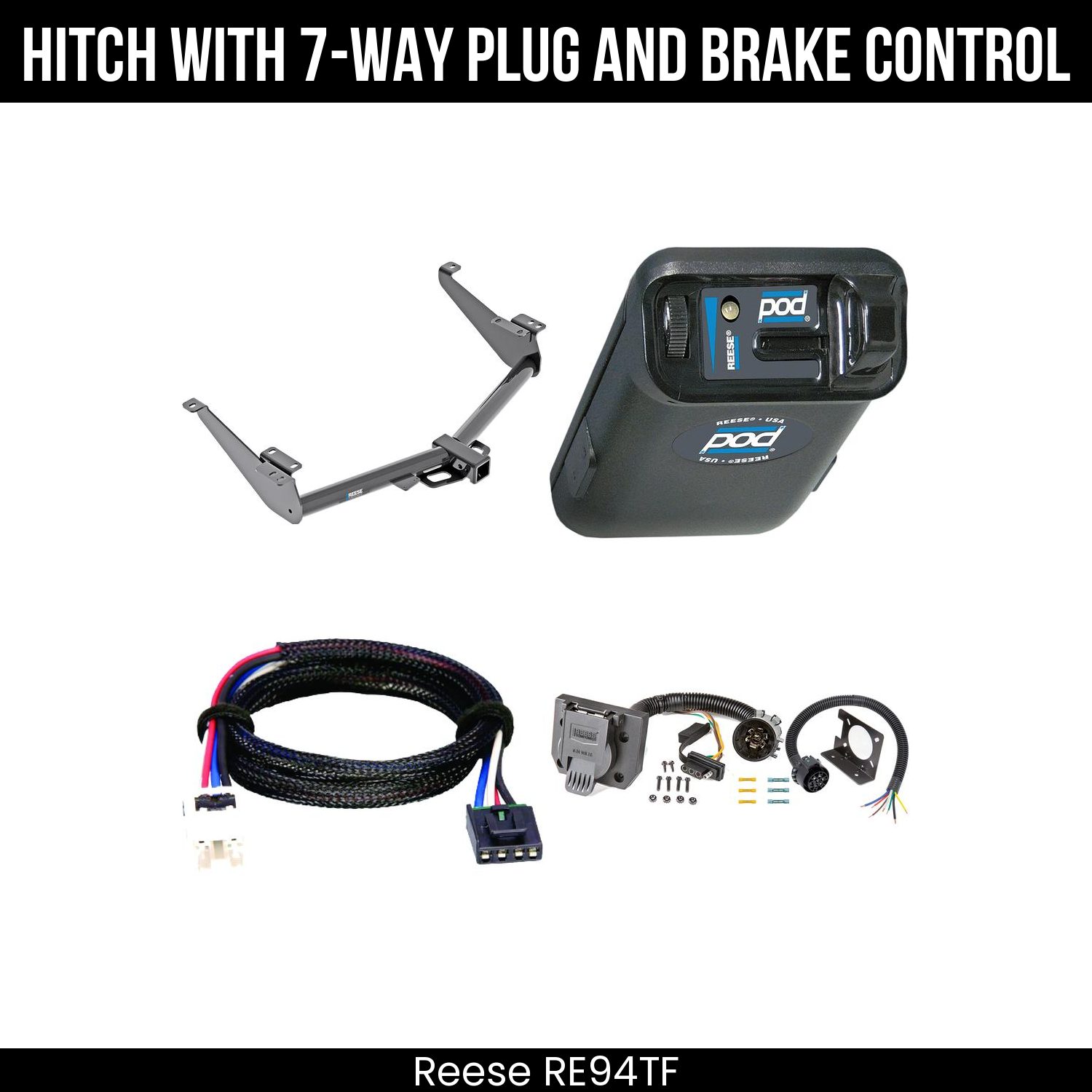 Trailer Hitch , 7-Way , Reese POD Brake Control