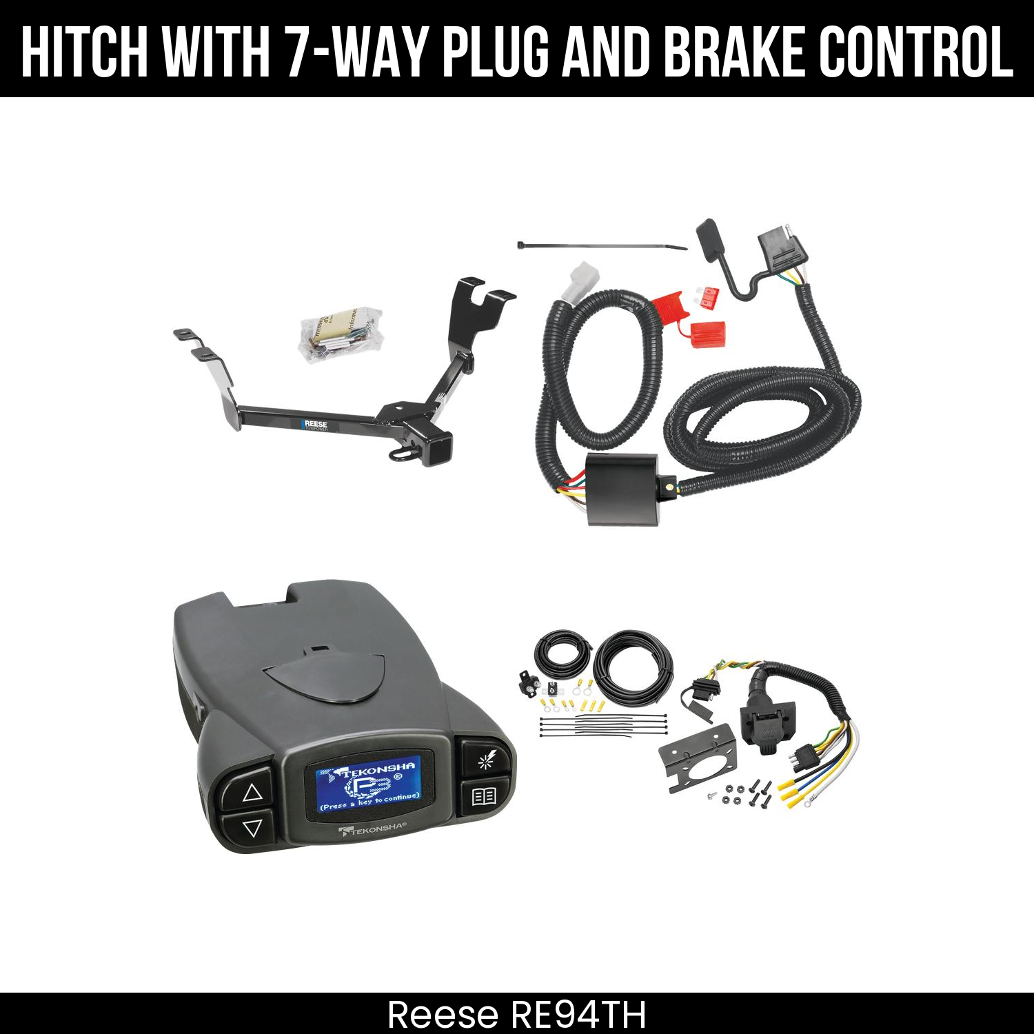 Trailer Hitch , 7-Way , Tekonsha Prodigy P3 Brake Control