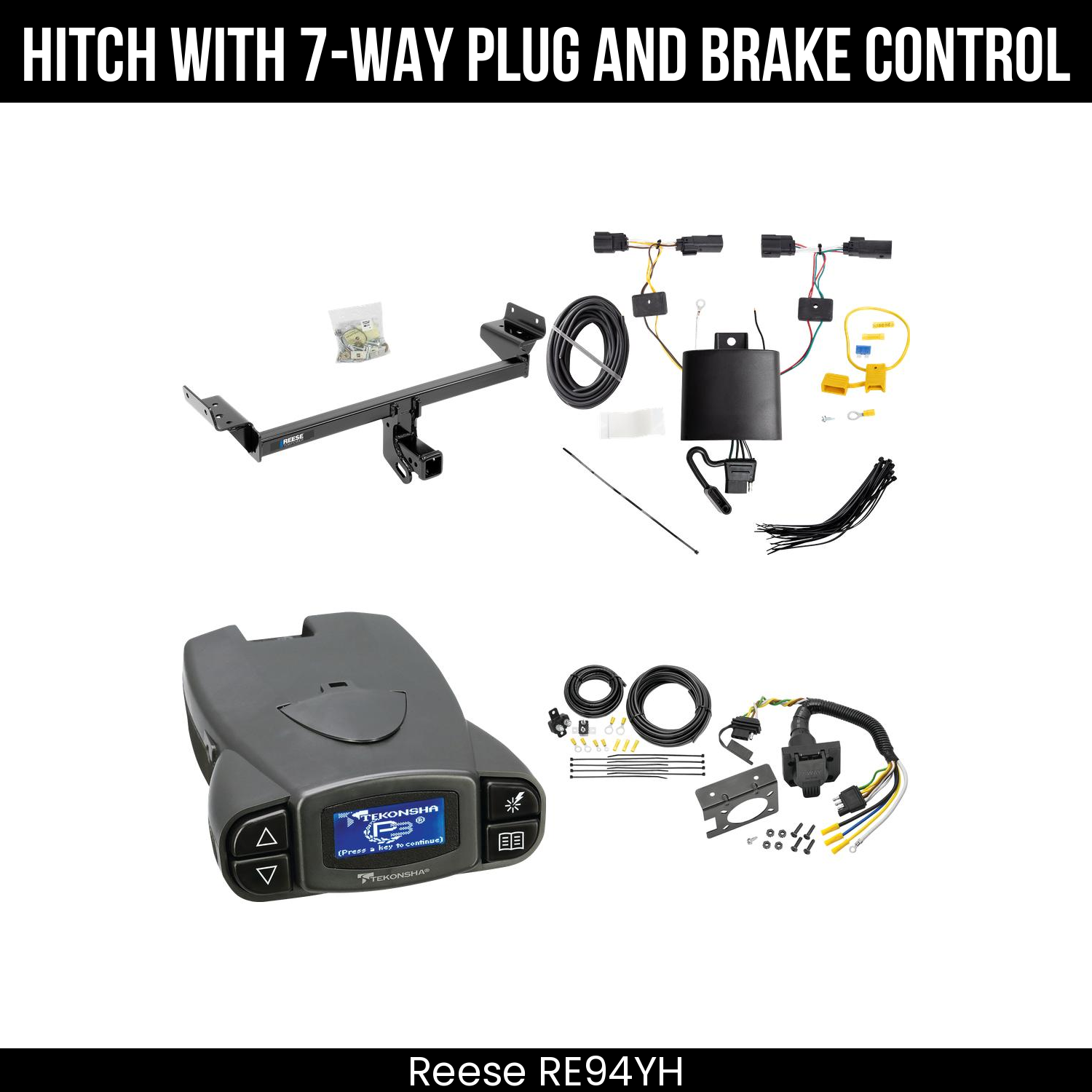 Trailer Hitch , 7-Way , Tekonsha Prodigy P3 Brake Control
