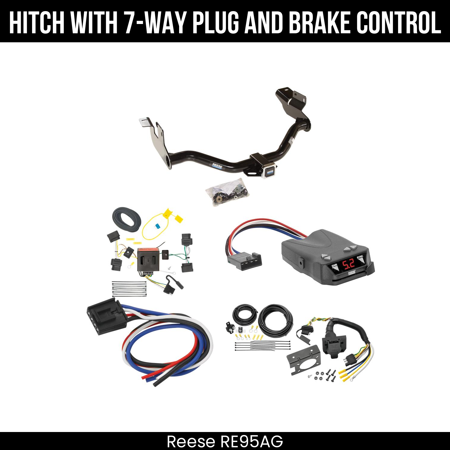 Trailer Hitch , 7-Way , Reese Brakeman IV Brake Control