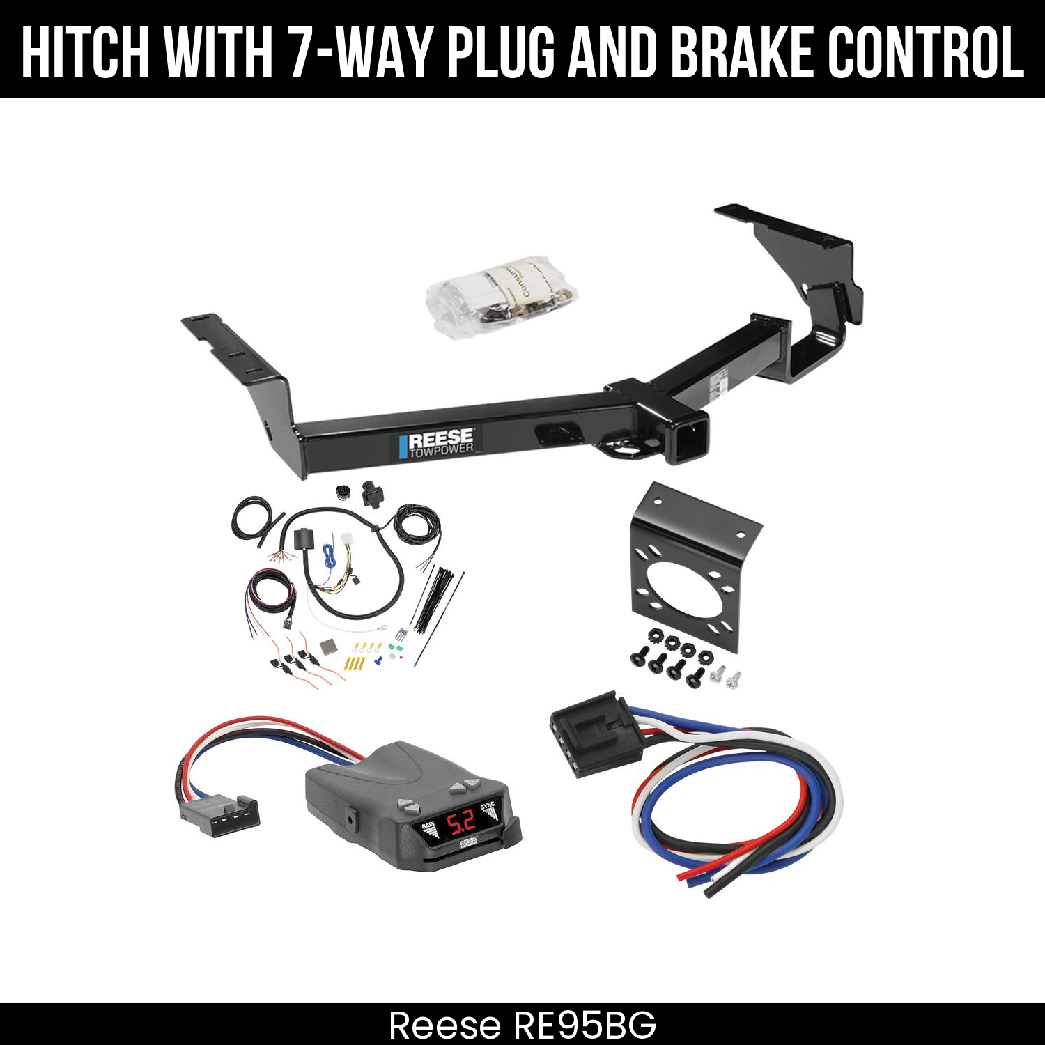 Trailer Hitch , 7-Way , Reese Brakeman IV Brake Control