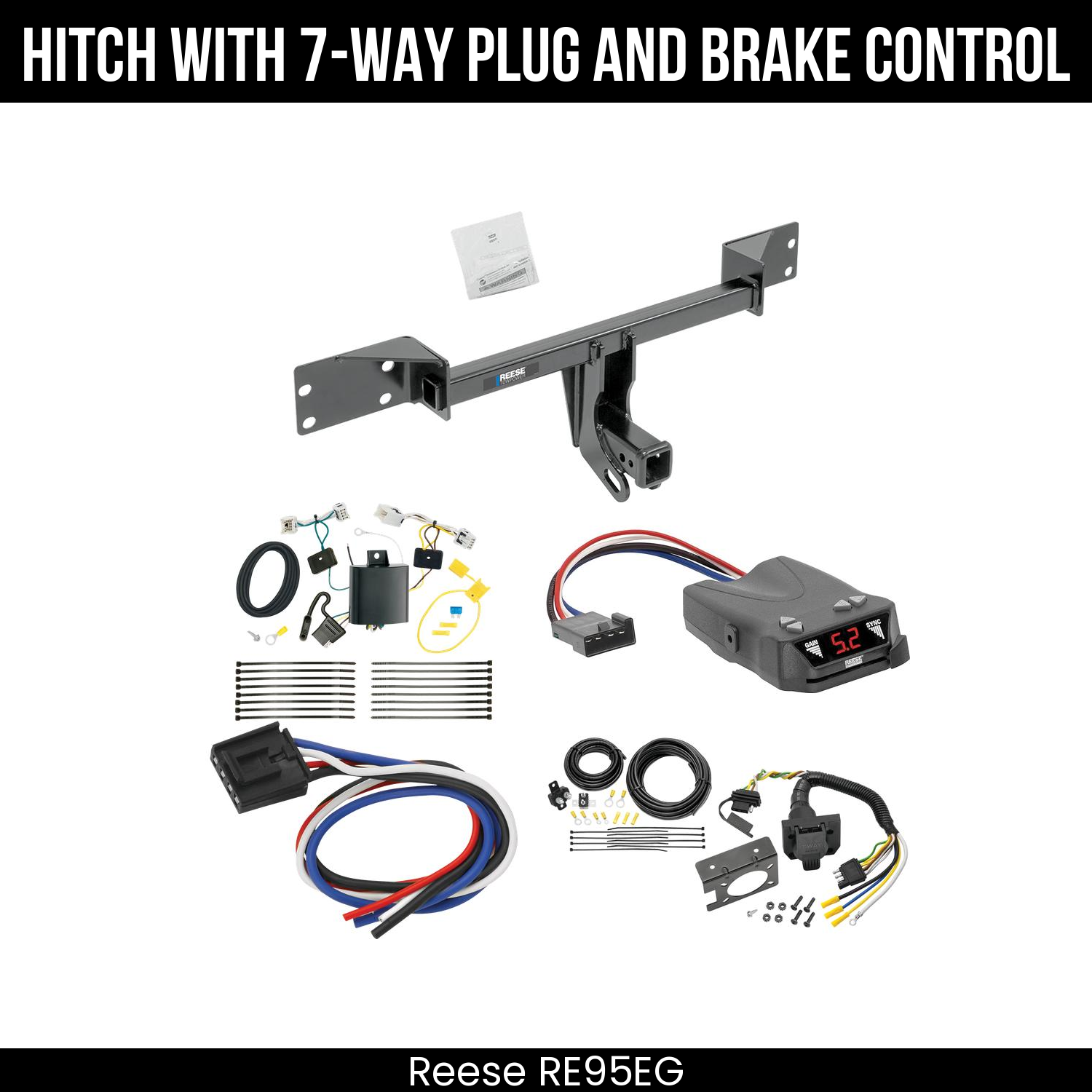 Trailer Hitch , 7-Way , Reese Brakeman IV Brake Control