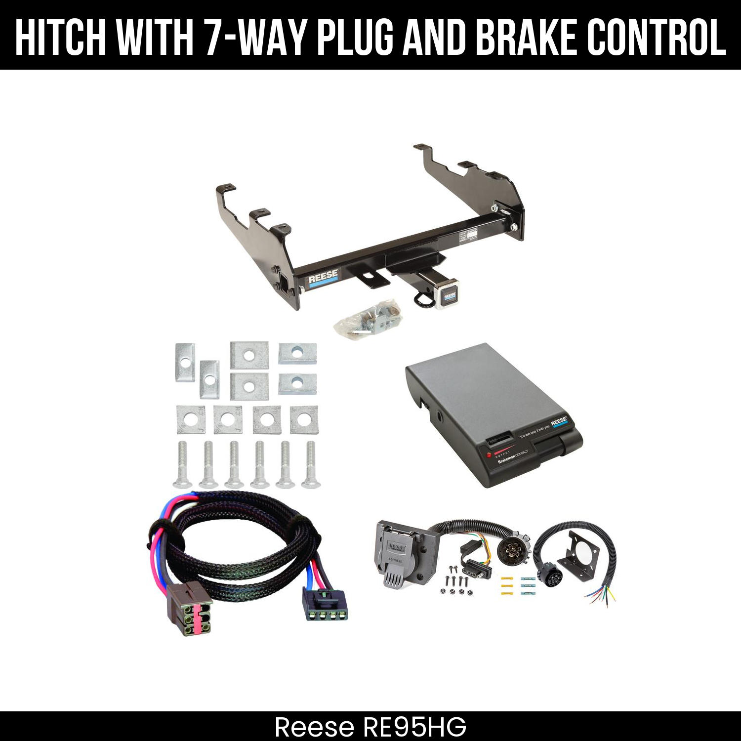 Trailer Hitch , 7-Way , Reese Brakeman Brake Control