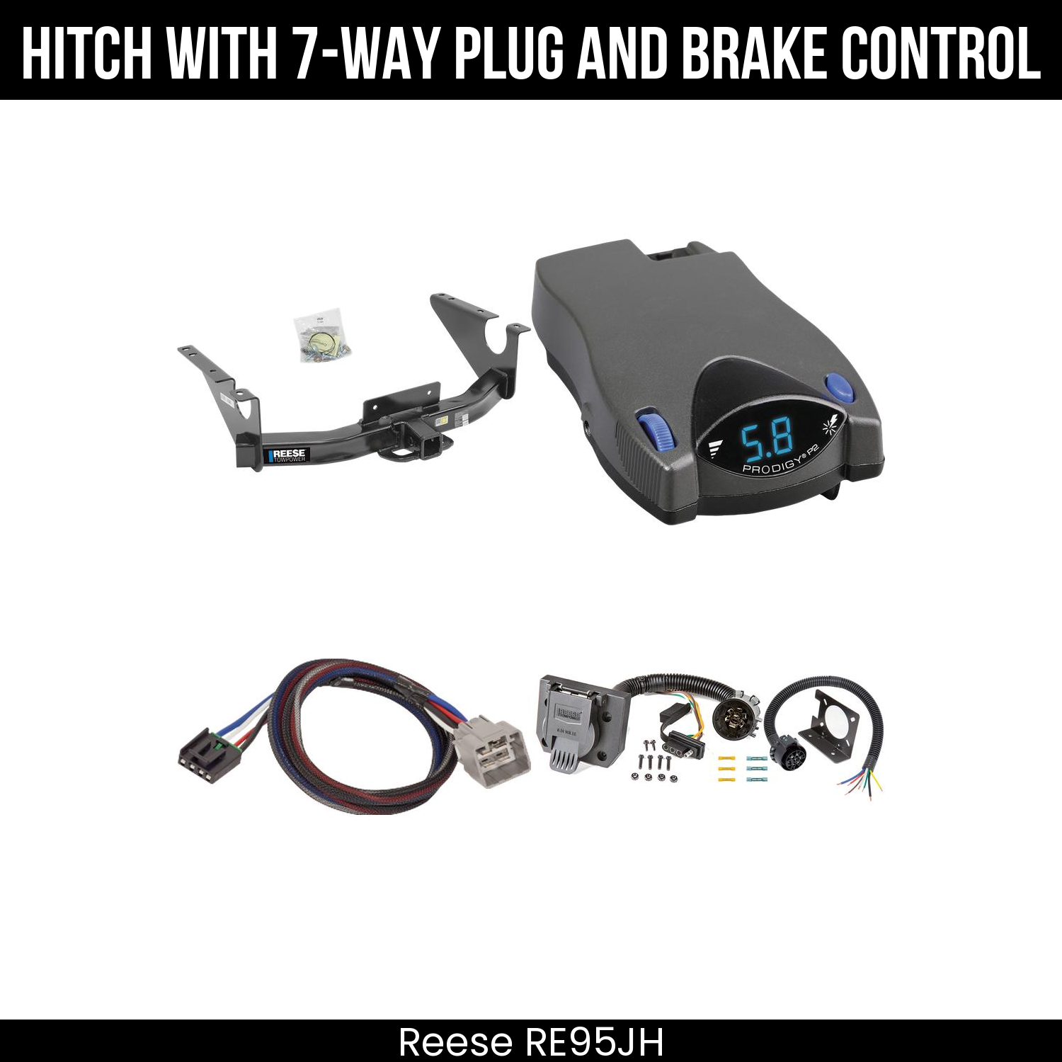 Trailer Hitch , 7-Way , Tekonsha Prodigy P2 Brake Control