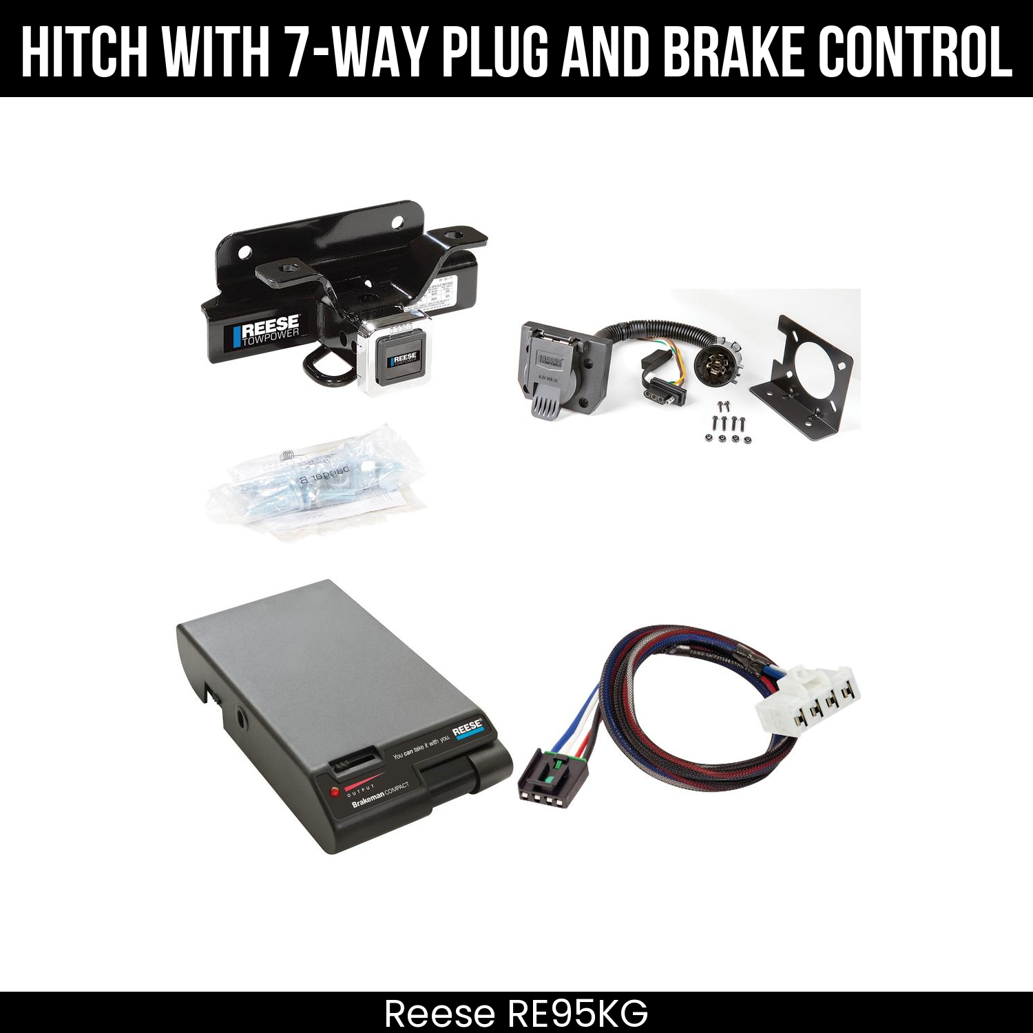 Trailer Hitch , 7-Way , Reese Brakeman Brake Control
