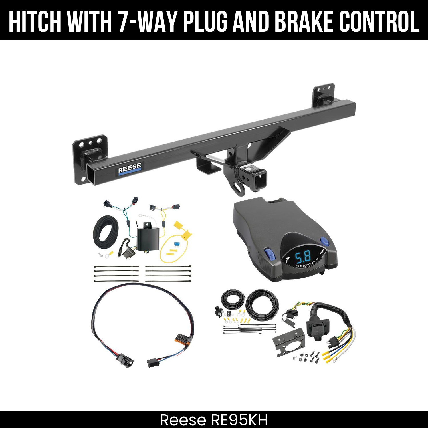 Trailer Hitch , 7-Way , Tekonsha Prodigy P2 Brake Control