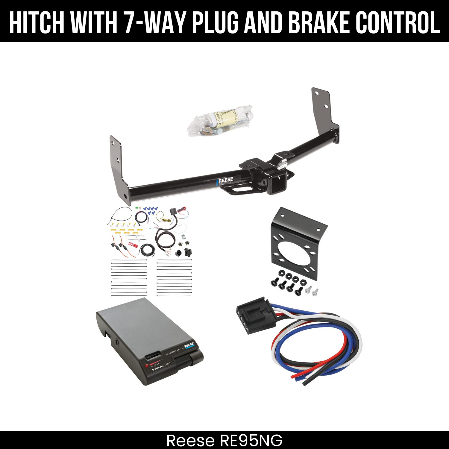 Trailer Hitch , 7-Way , Reese Brakeman Brake Control
