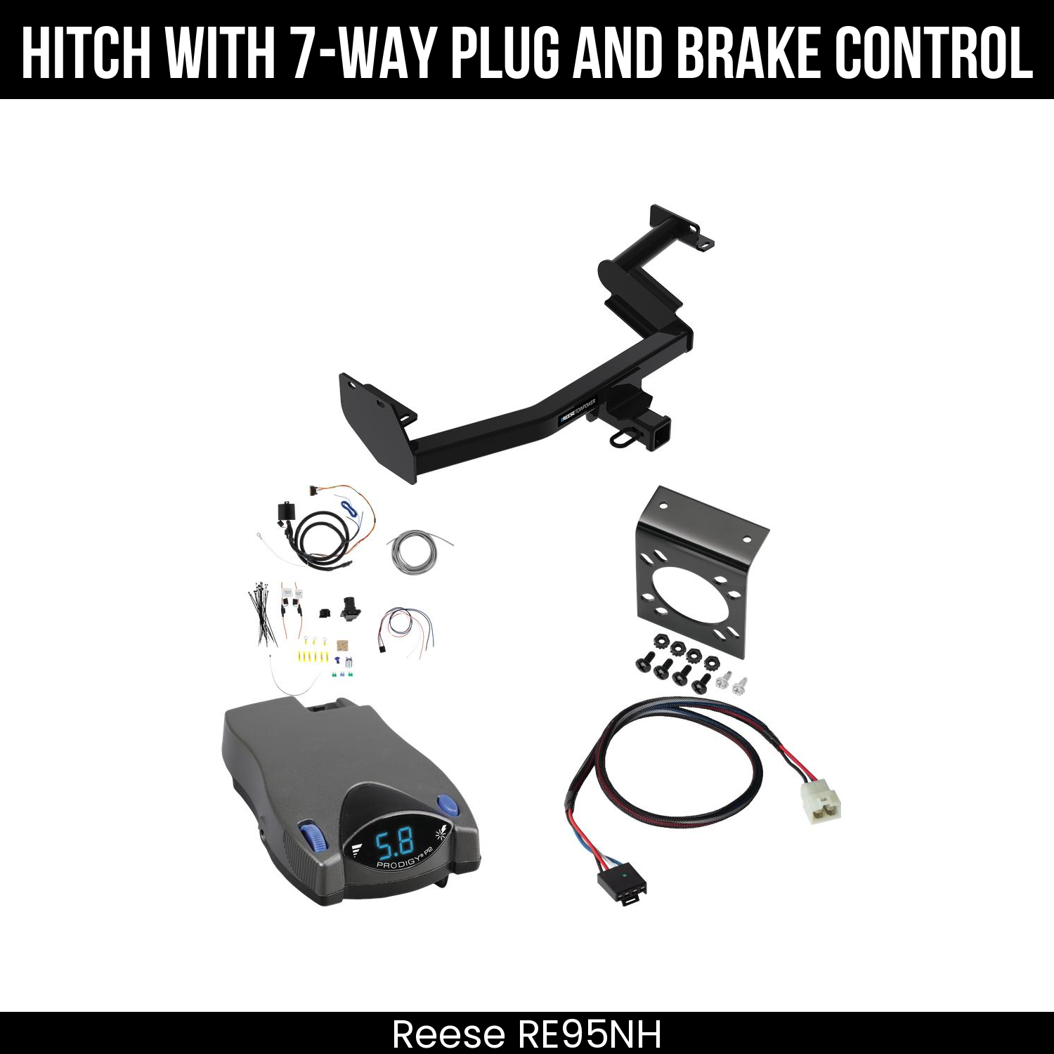 Trailer Hitch , 7-Way , Tekonsha Prodigy P2 Brake Control
