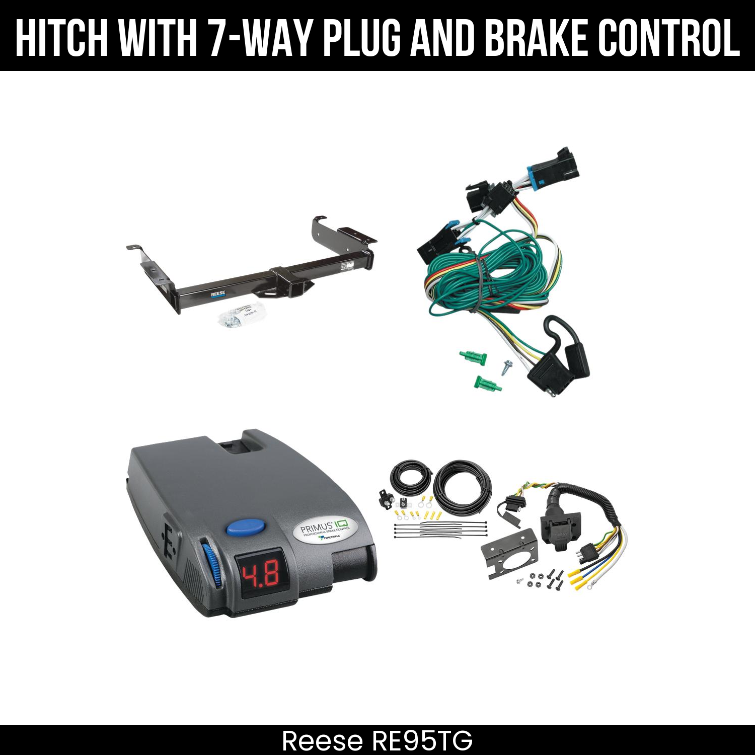 Trailer Hitch , 7-Way , Tekonsha Primus IQ Brake Control