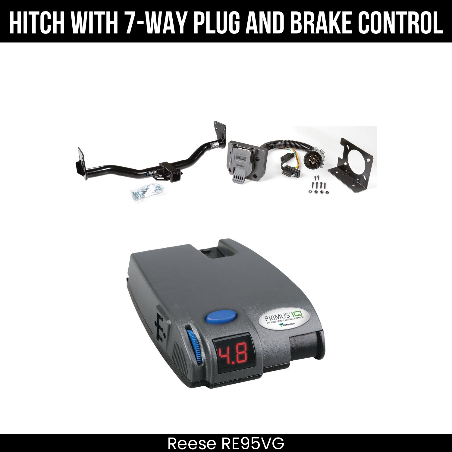 Trailer Hitch , 7-Way , Tekonsha Primus IQ Brake Control