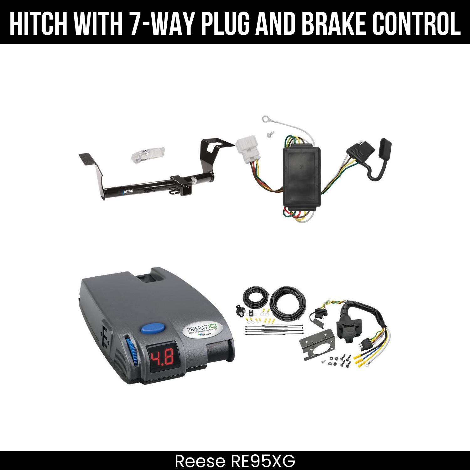 Trailer Hitch , 7-Way , Tekonsha Primus IQ Brake Control