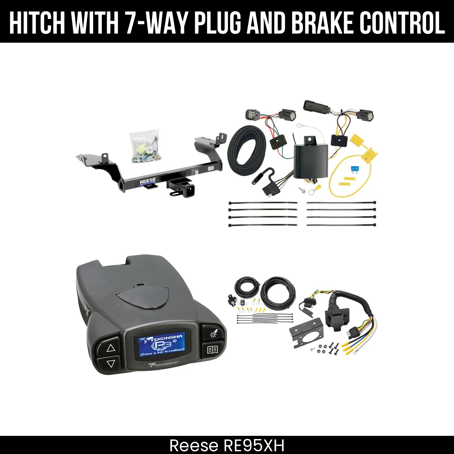 Trailer Hitch , 7-Way , Tekonsha Prodigy P3 Brake Control