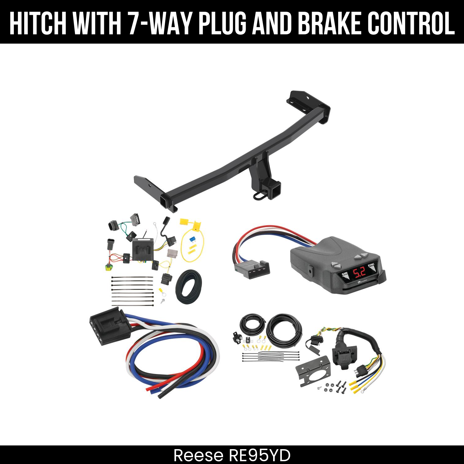 Trailer Hitch , 7-Way , Tekonsha Brakeman IV Brake Control