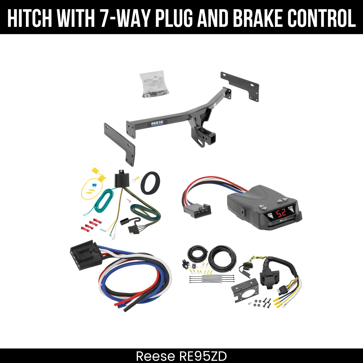 Trailer Hitch , 7-Way , Tekonsha Brakeman IV Brake Control