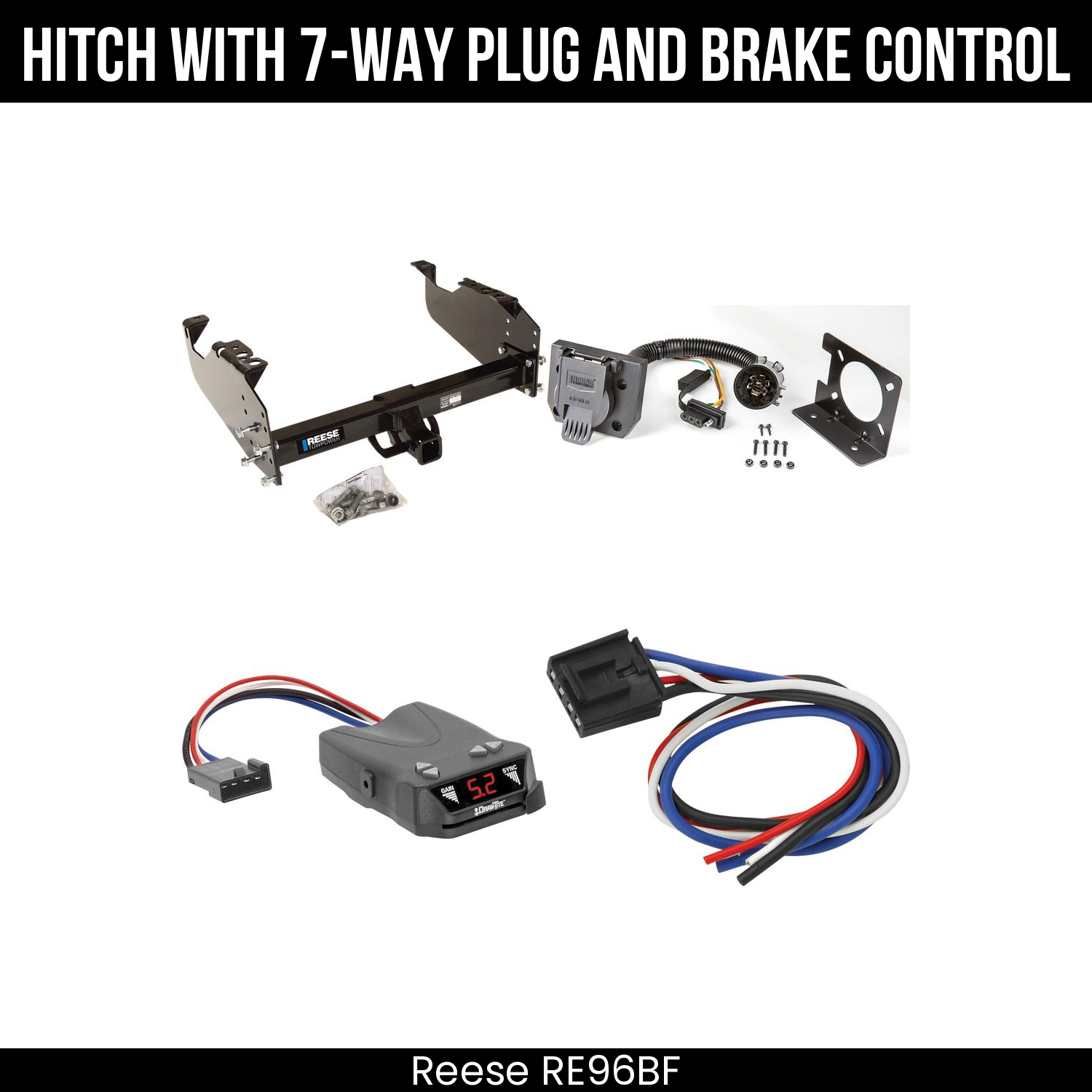 Trailer Hitch , 7-Way , Draw-Tite Activator IV Brake Control