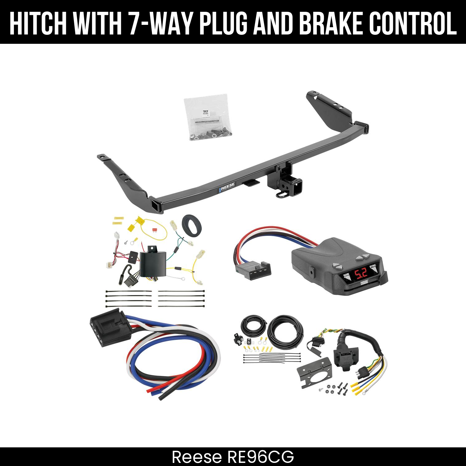 Trailer Hitch , 7-Way , Reese Brakeman IV Brake Control