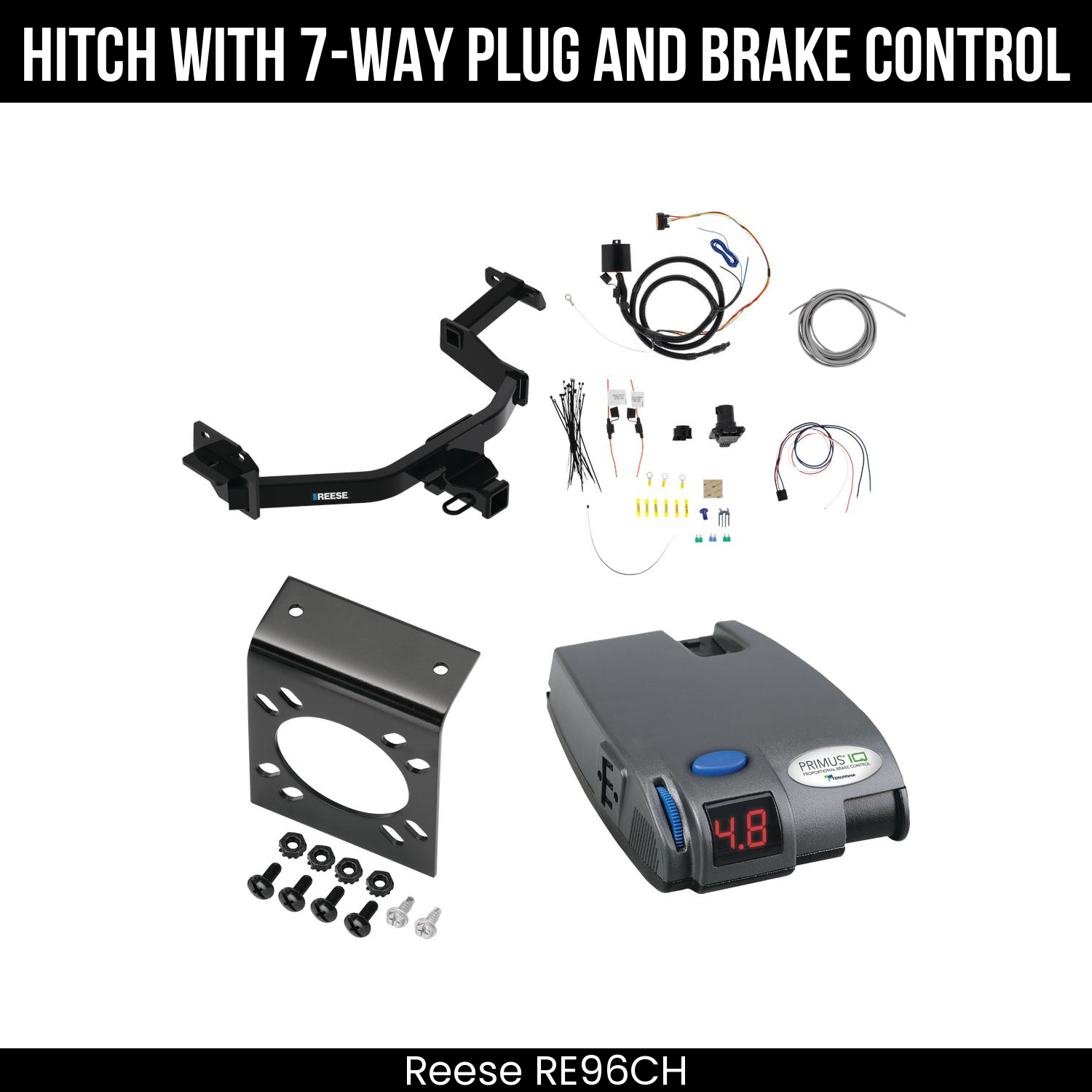 Trailer Hitch , 7-Way , Tekonsha Primus IQ Brake Control