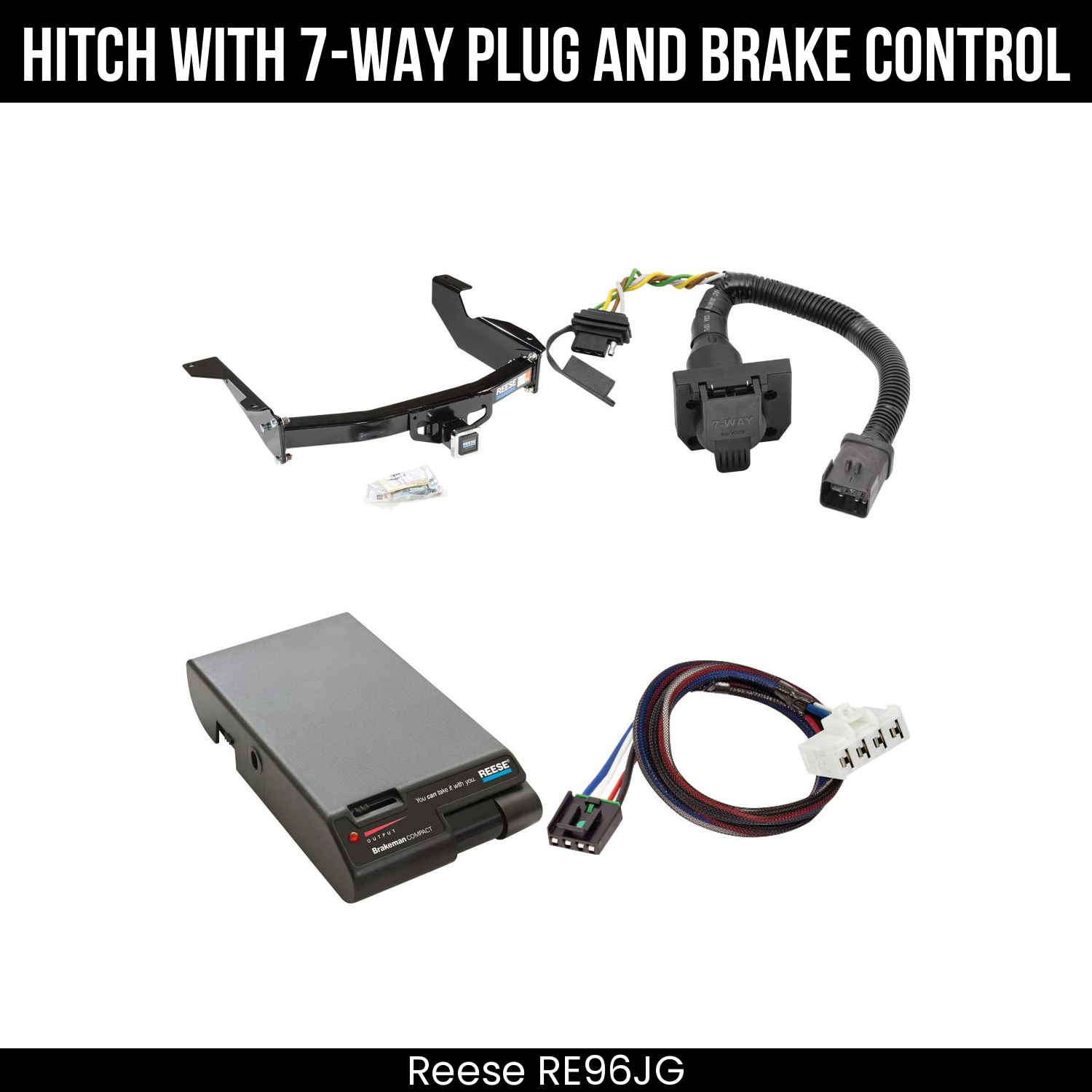 Trailer Hitch , 7-Way , Reese Brakeman Brake Control