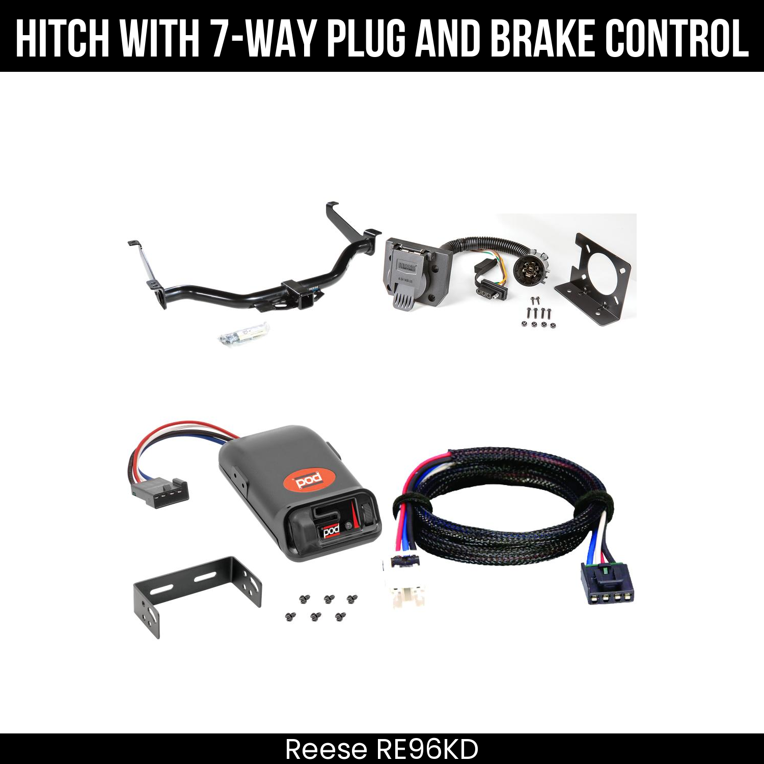 Trailer Hitch , 7-Way , Pro Series POD Brake Control
