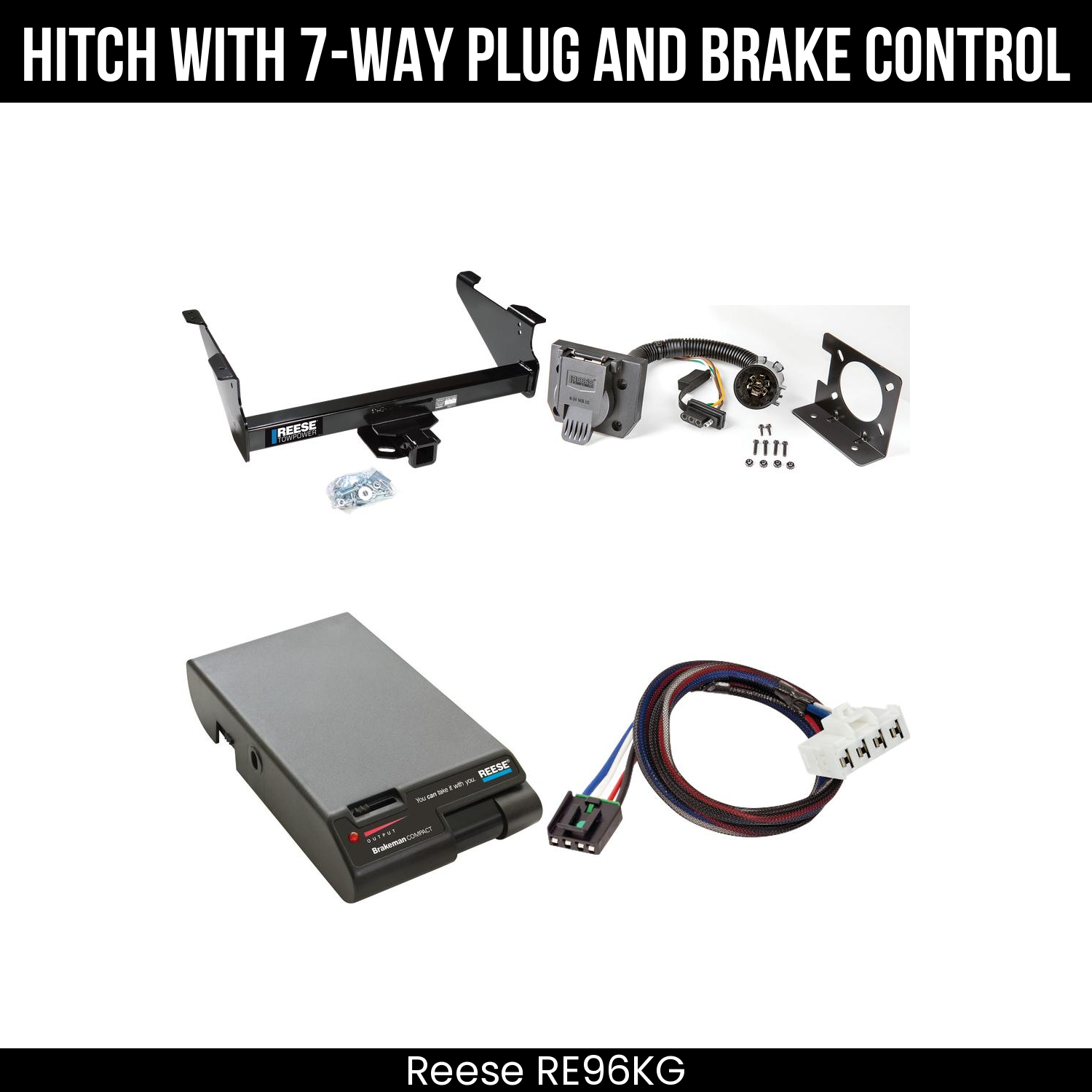 Trailer Hitch , 7-Way , Reese Brakeman Brake Control
