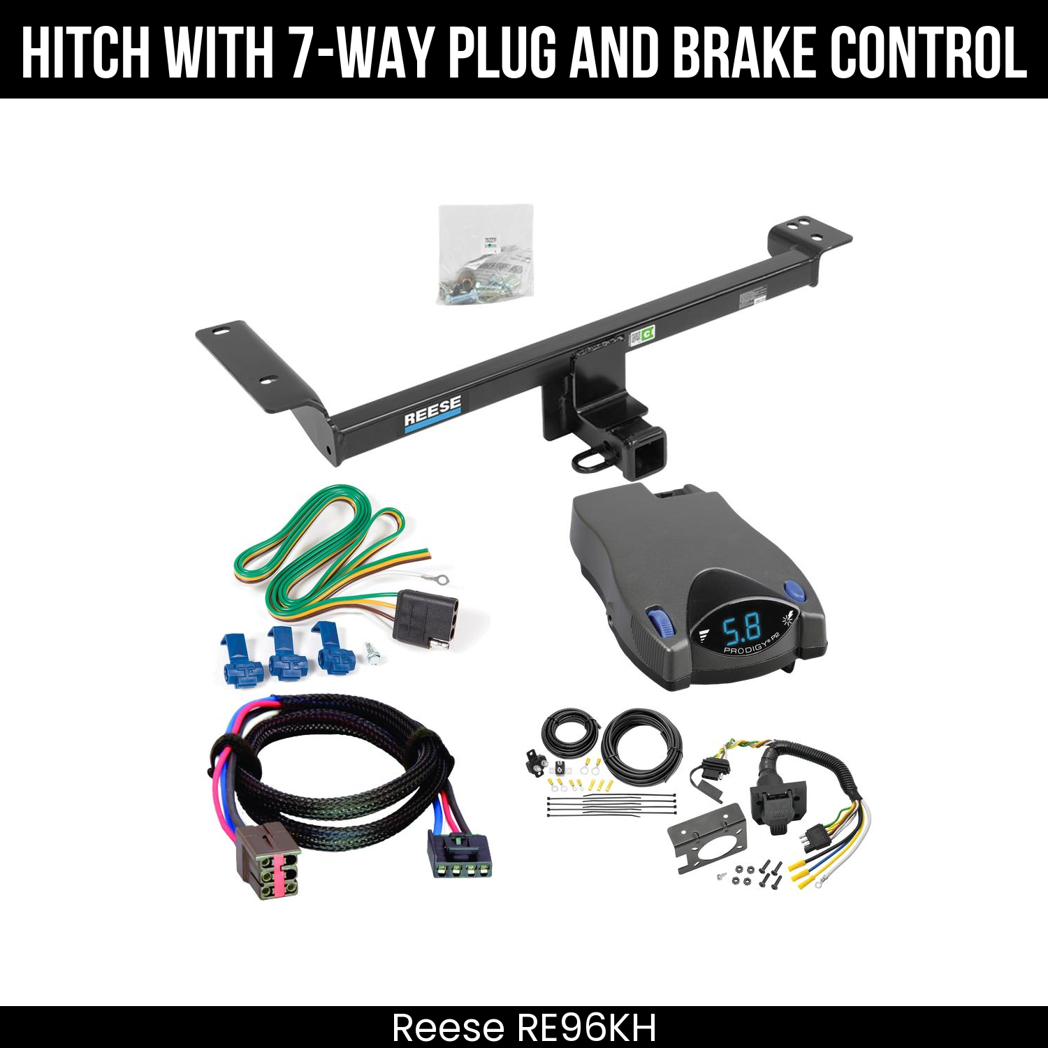 Trailer Hitch , 7-Way , Tekonsha Prodigy P2 Brake Control