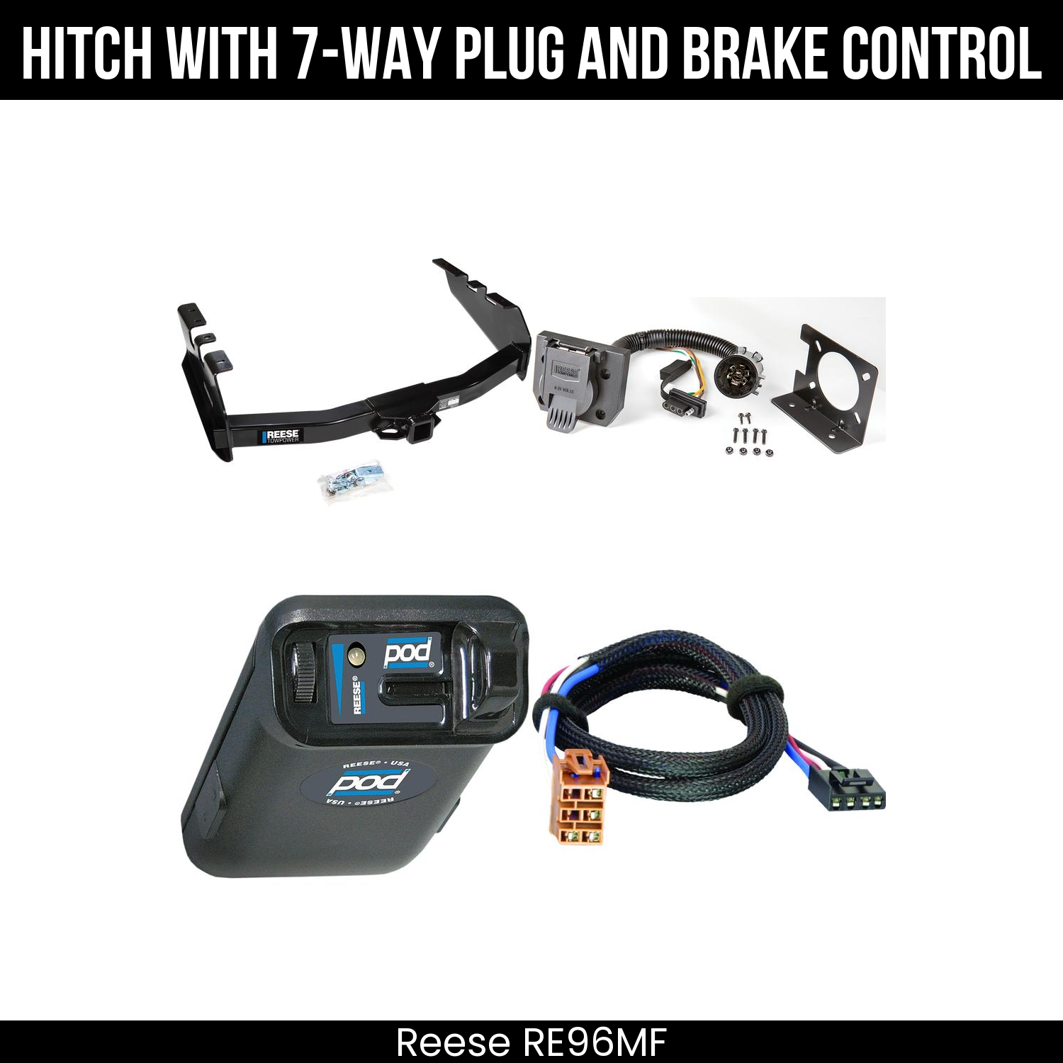 Trailer Hitch , 7-Way , Reese POD Brake Control