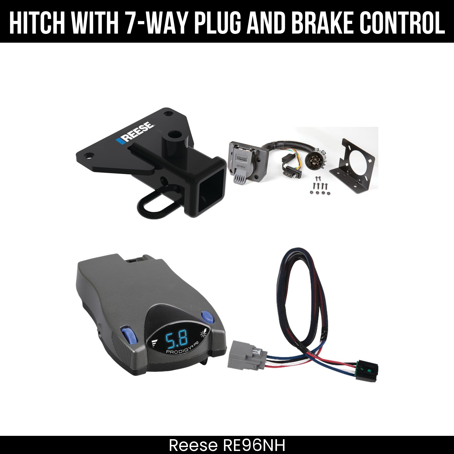 Trailer Hitch , 7-Way , Tekonsha Prodigy P2 Brake Control