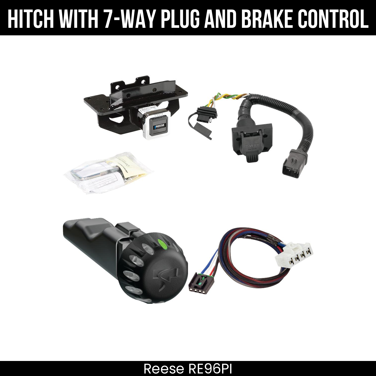 Trailer Hitch , 7-Way , Tekonsha Voyager iD Smart Brake Control