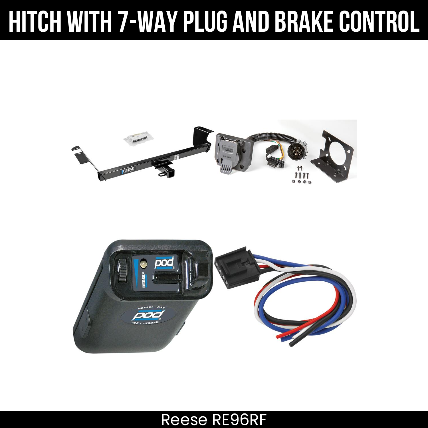 Trailer Hitch , 7-Way , Reese POD Brake Control