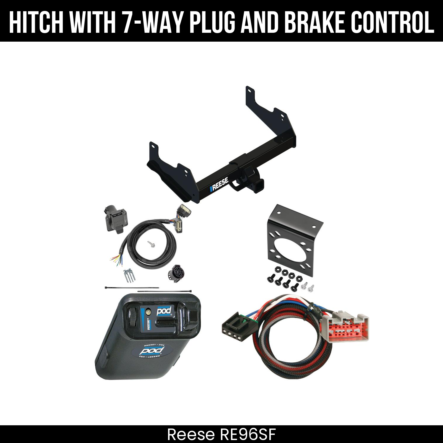 Trailer Hitch , 7-Way , Reese POD Brake Control