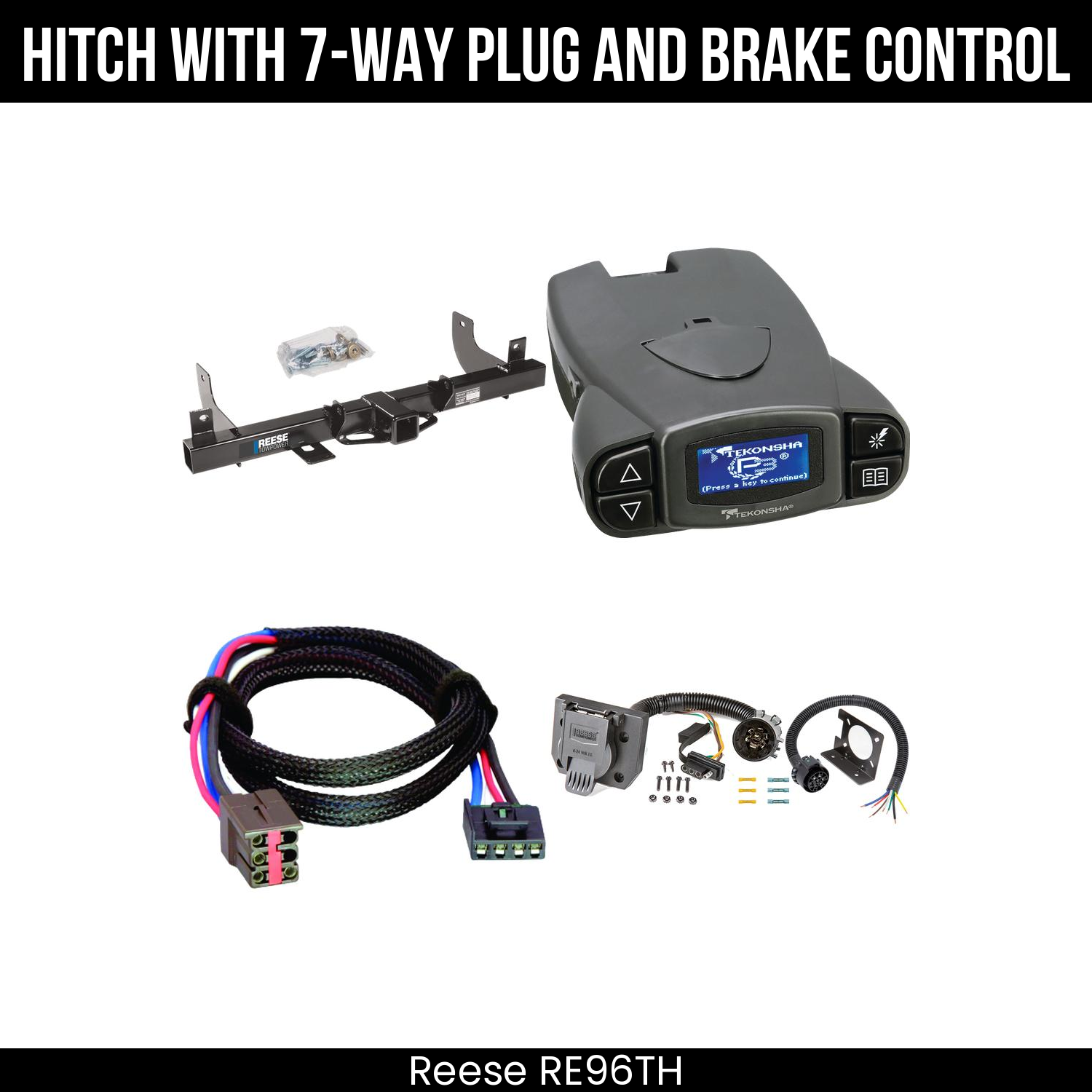 Trailer Hitch , 7-Way , Tekonsha Prodigy P3 Brake Control