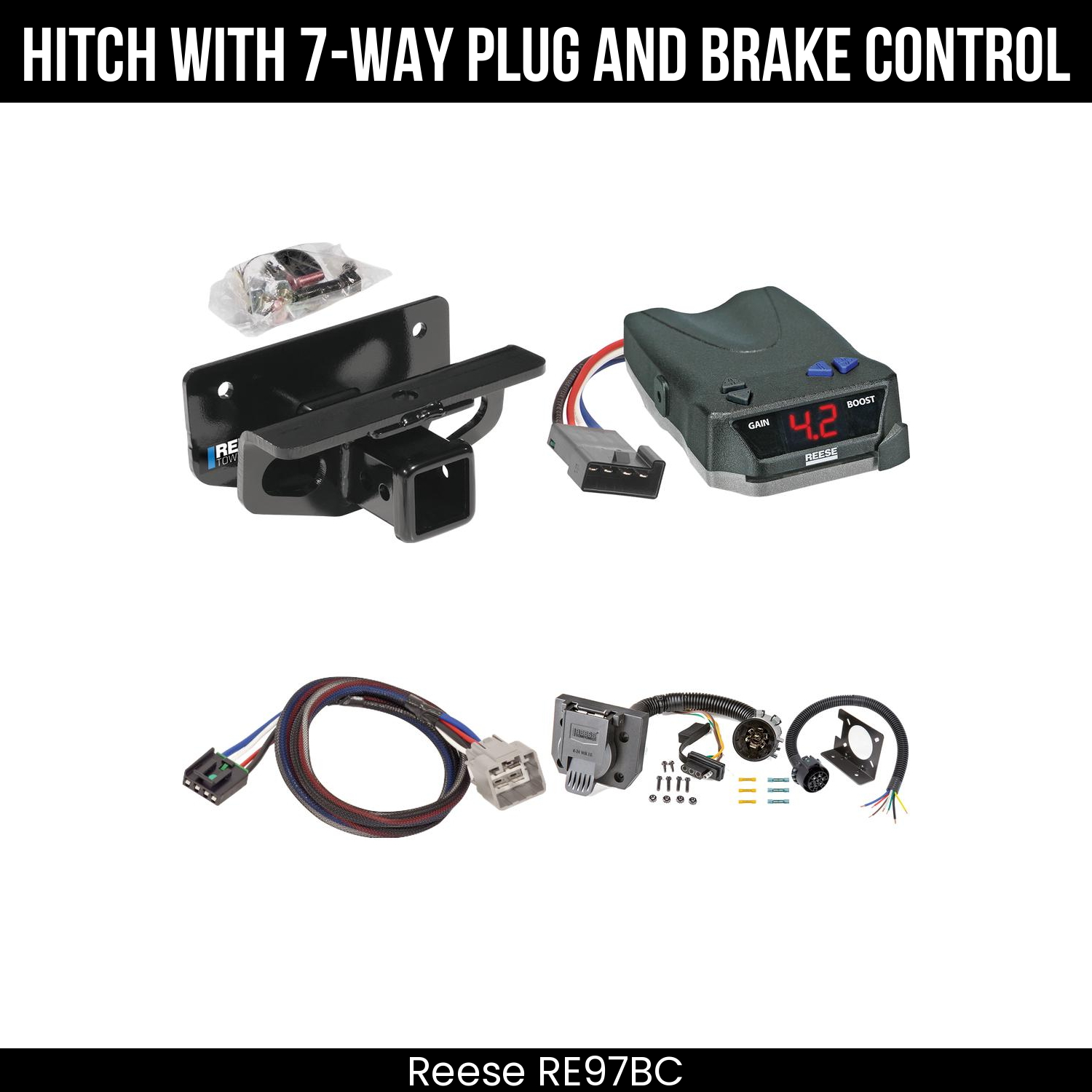 Trailer Hitch , 7-Way , Reese Brake EVN Control