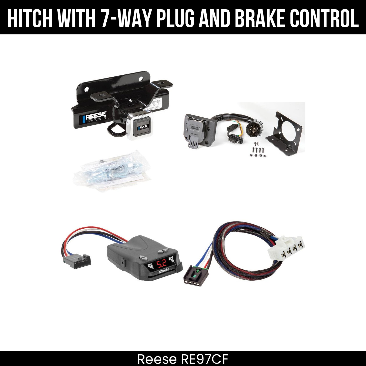 Trailer Hitch , 7-Way , Draw-Tite Activator IV Brake Control